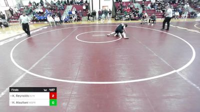 157 lbs Final - Kaelib Reynolds, Greater Lawrence vs Harith Alsultani, West Springfield