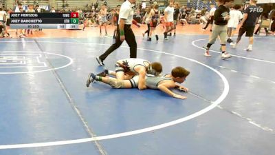 85 lbs Semifinal - Joey Hertzog, TDWC Maniacs Blue - MS vs Joey Barchetto, IRONWHALE - MS