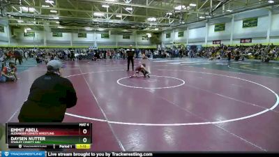 60 lbs Cons. Round 3 - Daysen Nutter, Stanley County AAU vs Emmit Abell, Alexander Comets Wrestling