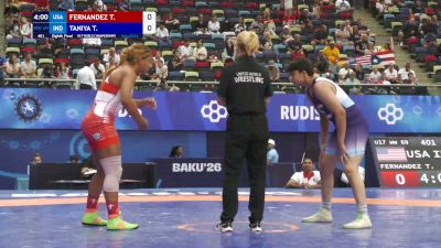 69 kg 1/8 Final - Taina Fernandez, United States vs Taniya Taniya, India