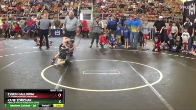 50 lbs Cons. Round 2 - Tyson Galloway, Tecumseh Arrows Wrestling vs Kane Zorichak, Mentor Youth Wrestling Club