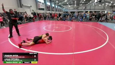 100 lbs Champ. Round 1 - Logan Mitchell, All American Wrestling Club vs Joaquin Avitia, El Paso Wildcats Wrestling Club