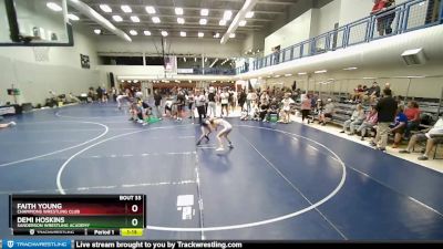 75-80 lbs Round 1 - Faith Young, Champions Wrestling Club vs Demi Hoskins, Sanderson Wrestling Academy