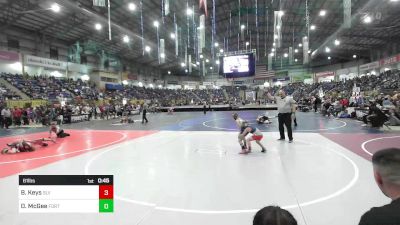 61 lbs Round Of 16 - Brooks Keys, SLV Elite WC vs Delaney McGee, Fort Lupton