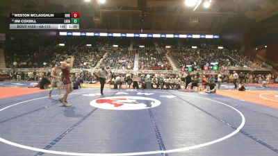 4A-175 lbs Quarterfinal - Weston McLaughlin, Riverton vs Jim Coxbill, Laramie
