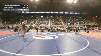 4A-175 lbs Quarterfinal - Weston McLaughlin, Riverton vs Jim Coxbill, Laramie