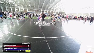 130 lbs Cons. Round 3 - Duraias Walker, NV vs Mason Wagstaff, WY