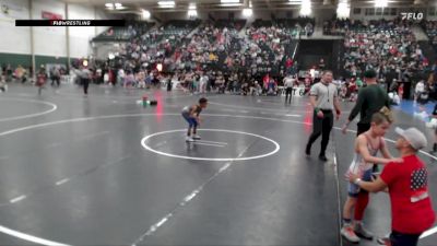 64 lbs Cons. Semi - Sam Leach, Sherman Challengers vs Louis Wickham, Hawks Wrestling Club (Lincoln)