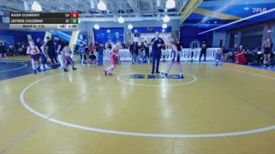 112 lbs 1st Place Match - Kash Clementi, Lake Highland Prep vs Jayden Coleman, Well Trained