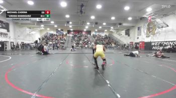 165 lbs Champ. Round 1 - Cross Rodriguez, Calvary Chapel/SA vs Michael Cadena, Loara