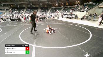 46 lbs Quarterfinal - Onan McElrath, Owasso Takedown Club vs Jaxon Teague, Tahlequah Wrestling Club