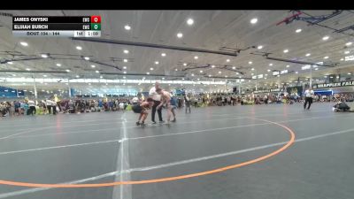 144 lbs Champ. Round 1 - James Onyski, Unattached vs Elijiah Burch, Eagles Wrestling Club