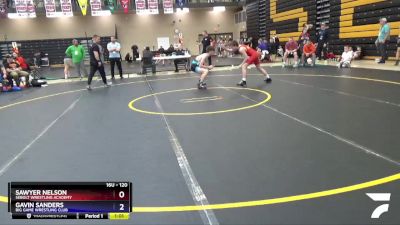 120 lbs Cons. Round 4 - Sawyer Nelson, Sebolt Wrestling Academy vs Gavin Sanders, Big Game Wrestling Club