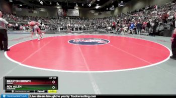 2A 120 lbs Cons. Round 1 - Roy Allen, Parowan vs Braxton Brown, Kanab