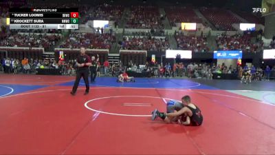 81 lbs Cons. Round 1 - Krockett Sura, North Montana Wrestling CLub vs Tucker Loomis, Butte Wrestling Club