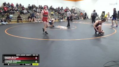 166-175 lbs Round 1 - Mason Butler, Western Dubuque vs Connor Duncan, Clear Creek-Amana