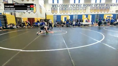 138 lbs Finals (8 Team) - Tyler Gray, Wellington Community Hs vs Jovani Solis, South Dade