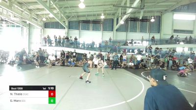 90 lbs Semifinal - Nixen Thiele, Coachella Valley WC vs Gavin Marx, 605 Grapplers