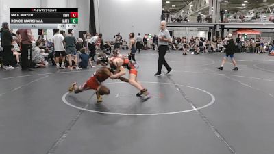 76 lbs Round 3 (4 Team) - Royce Marshall, Mat Assassins Red vs Max Moyer, Revival Blue