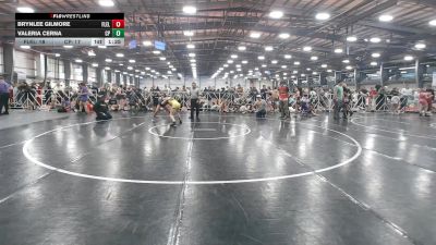 86 lbs Round 4 (2:15pm Saturday) - Valeria Cerna, Cali Pink vs Brynlee Gilmore, Florida Elite