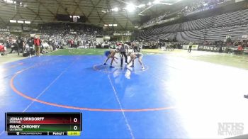 1A 165 lbs Semifinal - Jonah Orndorff, Freeman vs Isaac Chromey, La Center