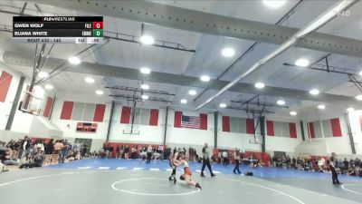 140 lbs Cons. Round 4 - Eliana White, Emmett vs Gwen Wolf, Filer