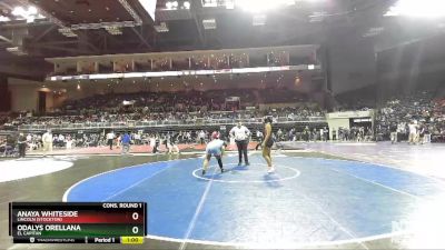 189 lbs Cons. Round 1 - Odalys Orellana, El Capitan vs Anaya Whiteside, Lincoln (Stockton)