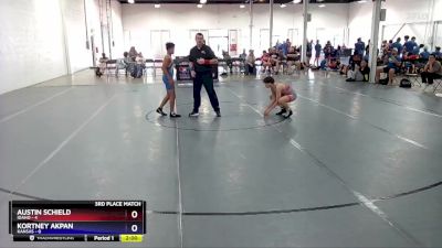 114 lbs Placement Matches (8 Team) - Austin Schield, Idaho vs Kortney Akpan, Kansas