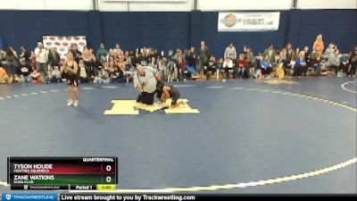 67 lbs Quarterfinal - Tyson Houde, Fighting Squirrels vs Zane Watkins, Kuna Klub