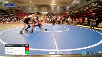 85 lbs Round Of 16 - Kamden Turner, Owasso Takedown Club vs Connor Schiltz, Verdigris Youth Wrestling