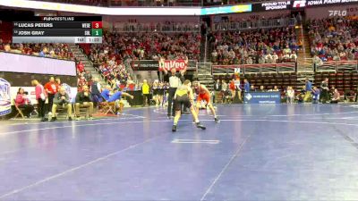 2A-106 lbs Champ. Round 1 - Lucas Peters, West Delaware, Manchester vs Josh Gray, Sergeant Bluff-Luton