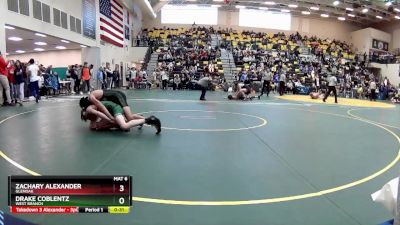 120 lbs Cons. Round 5 - Zachary Alexander, GLENOAK vs Drake Coblentz, WEST BRANCH