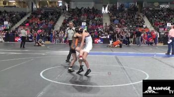 75 lbs Cons. Round 2 - Briar Wilkin, Wichita Blue Knights vs Clara Girrens, Tiger