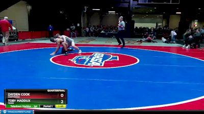 1A-165 lbs Quarterfinal - Toby Maddux, Trion vs Zayden Cook, Chattooga