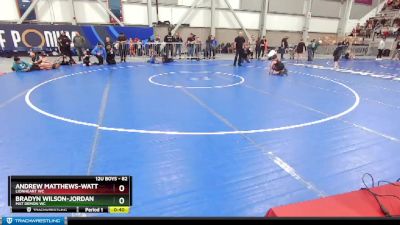 82 lbs Quarterfinal - Bradyn Wilson-Jordan, Mat Demon WC vs Andrew Matthews-Watt, Lionheart WC