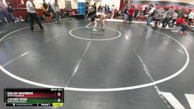 126 lbs Cons. Round 2 - Caysen Ross, Burns/Pine Bluffs vs Dalan Wambeke, Rocky Mountain