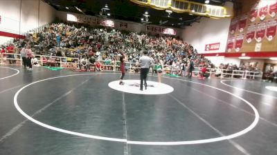 142-154 lbs Champ. Round 1 - Sydney Smith, Riverton Middle School vs Ella Lawson, Lander Middle School