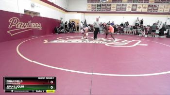 184 lbs Champ. Round 1 - Brian Mills, Lassen College vs Juan Luquin, Fresno City