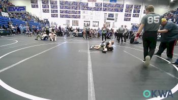 85 lbs Round Of 16 - River Holcomb, Tecumseh Youth Wrestling vs Nathanial Brunson, Noble Takedown Club