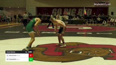 165 lbs Consolation - Zach Hartman, Bucknell vs Brevin Cassella, Binghamton