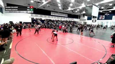 120 lbs Quarterfinal - Valeria Garcia, Villa Park High School vs Eliana Salazar, Santa Ana