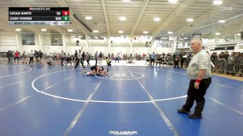 143 lbs Final - Lucas Santo, Top Flight Wrestling Academy vs Cash Torres, Merrimack