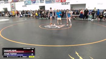 144 lbs Champ. Round 2 - Zackary Kemp, Soldotna Whalers Wrestling Club vs Ryder Thomas, Avalanche Wrestling Association