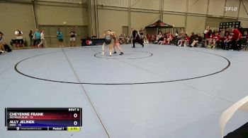 120 lbs Round 2 (8 Team) - Cheyenne Frank, Michigan Blue vs Ally Jelinek, Iowa