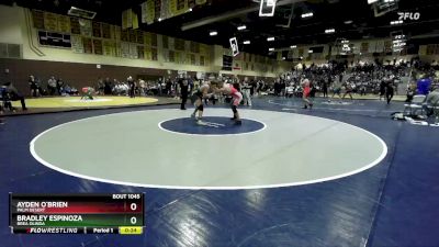 157 lbs Cons. Round 5 - Ayden O`Brien, Palm Desert vs Bradley Espinoza, Brea Olinda