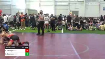 109 lbs Quarterfinal - Loreno Gallegos, NM GOLD vs Kale Baumann, North Montana WC