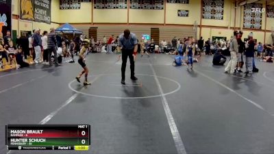 52 lbs Cons. Semi - Hunter Schuch, Pennsbury vs Mason Brault, Rampage