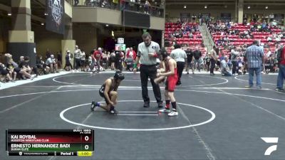 79 lbs Cons. Round 4 - Ernesto Hernandez Badillo, Duran Elite vs Kai Roybal, Hugoton Wrestling Club