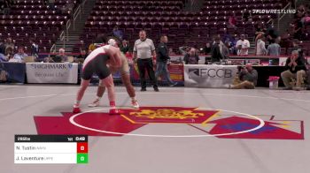 285 lbs Consi Of 8 #2 - Noah Tustin, Waynesburg vs Julien Laventure, Upper Darby