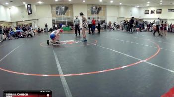 106 lbs Quarterfinal - Genesis Johnson, Indiana vs Olivia Crull, Northeastern Wrestling Club